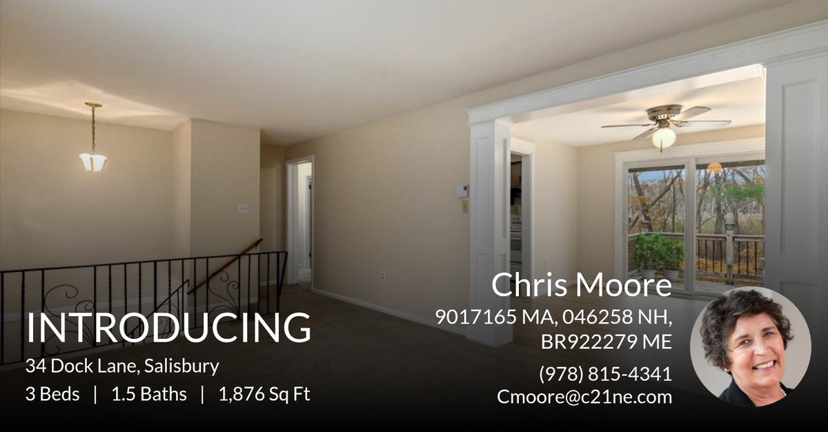 RealtorMA_NH_ME's tweet photo. Just Bring Your Suitcases!

Chris Moore, Moore than expected! https://t.co/ypm0aPGc0F https://t.co/HNZIaJ01ob