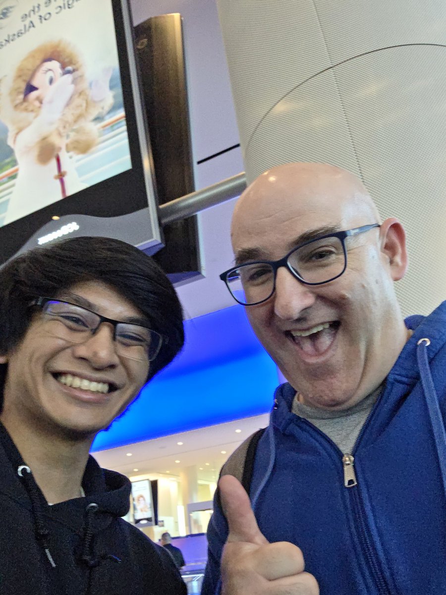 Day -1 of Riftbound Regionals:
Played Riftbound at the terminal of the airport before boarding, then saw <a href="/davetron/">Dave Guskin</a> at the airport