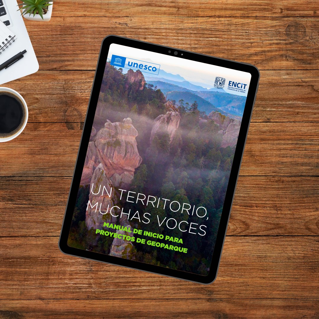 UNESCOMexico's tweet photo. 📚Consulta y comparte esta nueva guía concisa para orientar el proceso de creación de una candidatura a #GeoparqueMundial de la #UNESCO y apoyar a instituciones y organizaciones en evaluar la viabilidad de una postulación.
📲 https://t.co/QpG1qUeLOX https://t.co/FQhBV0lSdO