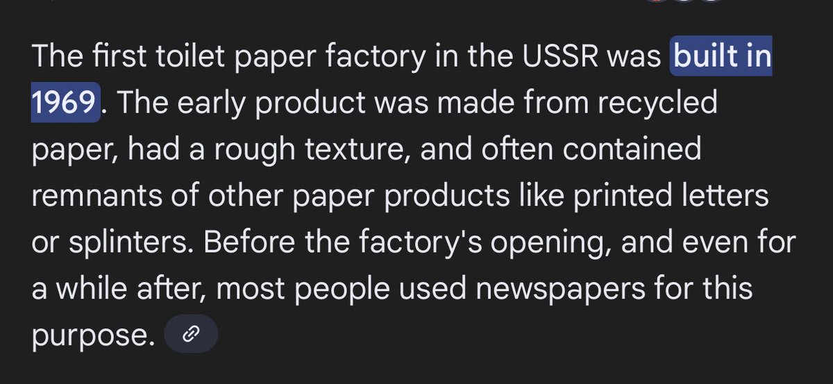 flaitb3's tweet photo. @rinalu_ They even built the first toilet paper factory a few years before the Concodsky. What A F’ing shitty joke of a country. https://t.co/moB5xabi4l