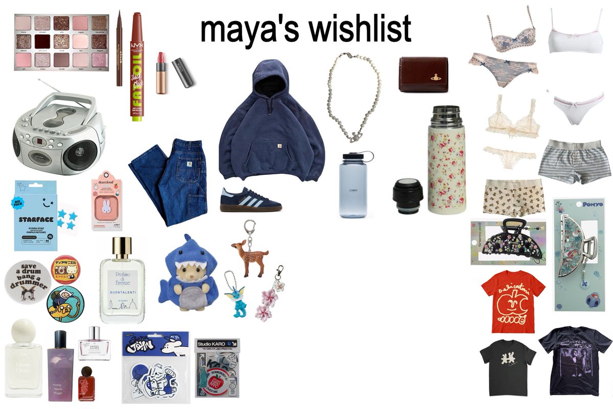 acquadiary's tweet image. started making my wishlist moodboard then i realized i have nothing else to add
