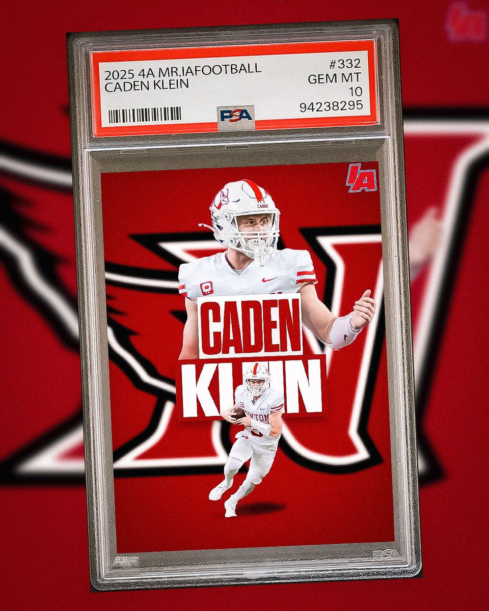 👑 4A MR. IAFOOTBALL 👑 

🔴 Caden Klein, Newton

#IAfootball X #iahsfb