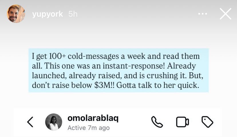 Brian reviews startup decks on his Instagram page, I randomly sent him a DM.

Head to his Instagram if you want to see exactly what I sent and make sure you follow me on there while at it.