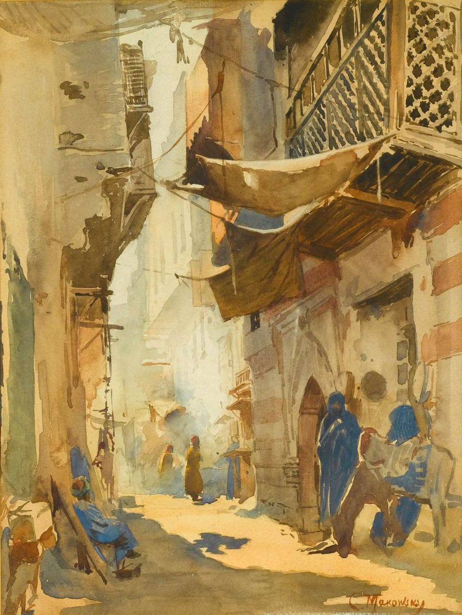 Street Scene in Cairo, Konstantin Makovsky, 1872