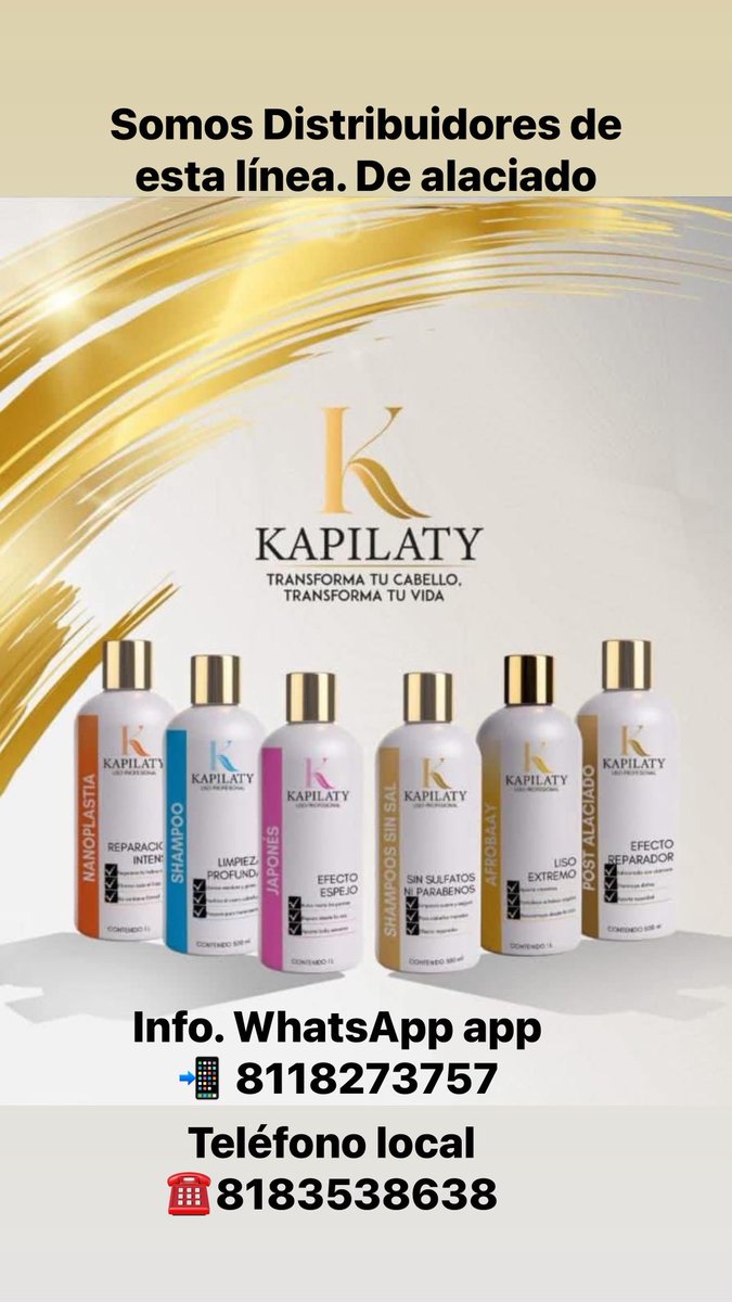 ALACIADO JAPONÉS 
Venta de producto, especialmente para alaciar el cabello
Con calidad Cosmetica adecuada para mejorar, dar brillo, una mejor textura y mucha suavidad a un cabello 
CON UN EFECTO ESPEJO
