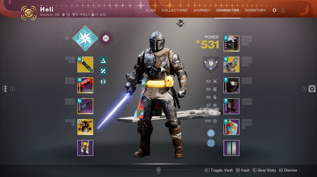 thank you so much for the silver <a href="/Bungie/">Bungie</a> 

praxic blade + 4 piece techsec has been INCREDIBLE to run with Stronghold, and this COMPLETES my beautiful outfit 🔥 😁

#Destiny2Creator