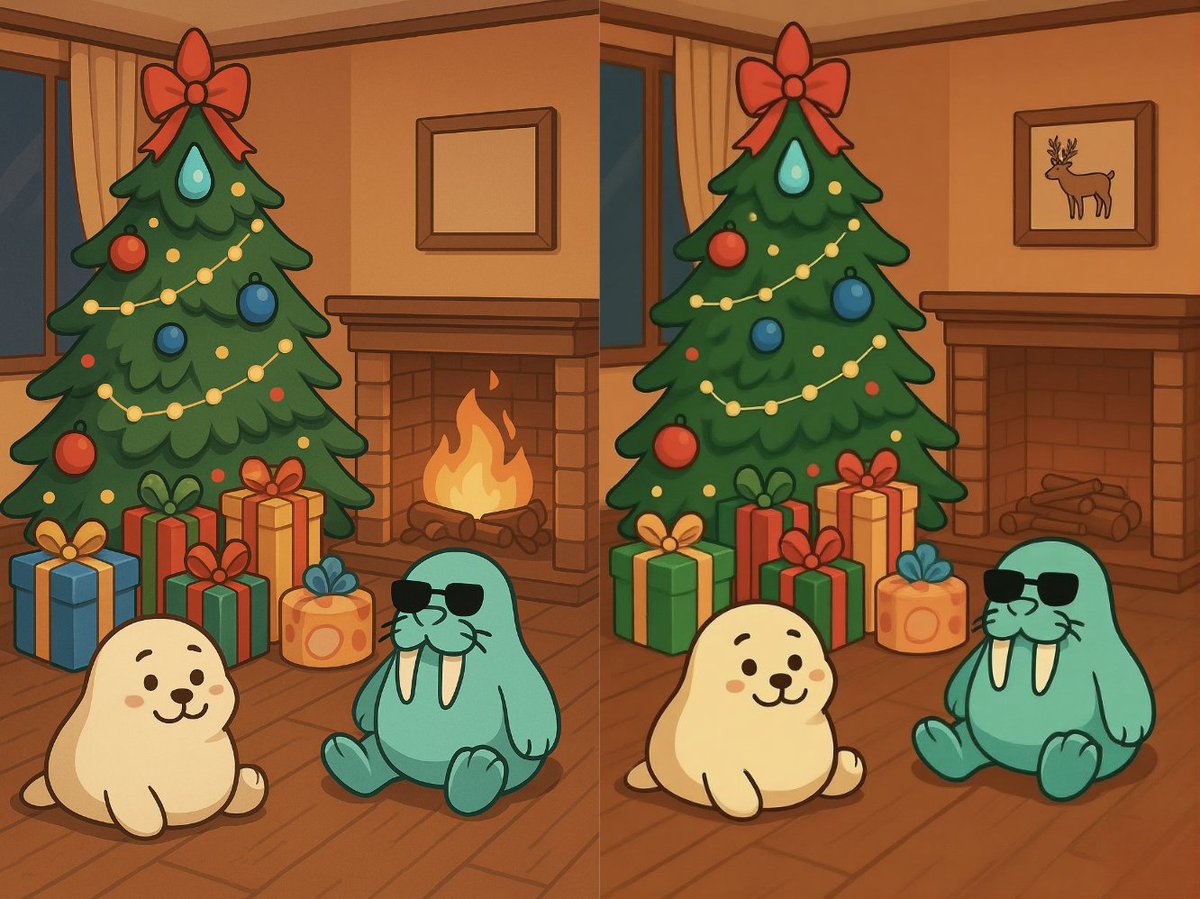 SuiNetwork_FR's tweet photo. 🎄 Calendrier de l’Avent Sui - Jour 4

Le Père Noël soupçonne que quelqu’un a modifié la scène… 

3 différences se sont glissées dans l’image 👀
Saura-tu l’aider à les retrouver ?

👉 Like / RT et commente tes trouvailles pour tenter de gagner 15$ en SUI 💧 https://t.co/dkwwDwJ57S