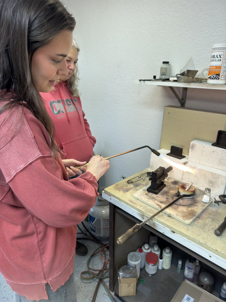 Jus smithing some silver 😆