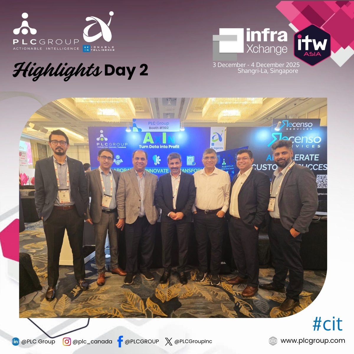 PLCGroupInc's tweet photo. What an incredible few days at #InfraXchange Asia 2025! Huge thanks to everyone who visited us at Booth #1102 — partners, peers, and visitors alike.
The learning, connections, and collaborations will drive us forward! 
@ITW_Telecoms 
#PLCGROUP #Innovation #AI #SmartInfrastructure https://t.co/WGFaWCNzJk