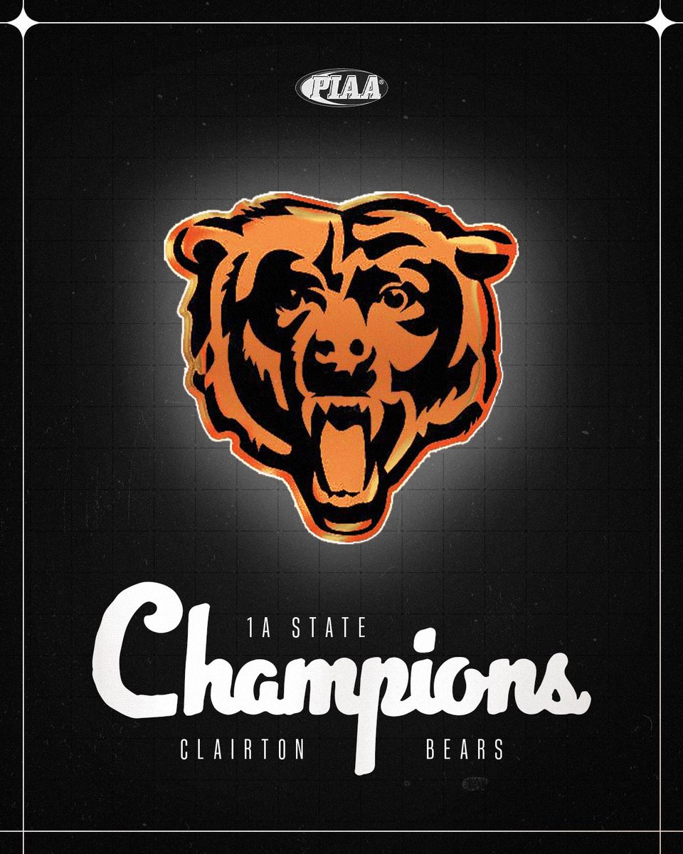 SteelersYouthFB's tweet photo. Congratulations to @Clairtonschool, @PIAASports 1A State Champions!! 🏆

@nflplayfootball | #ThisIsHSFootball https://t.co/cPU8IqvigB