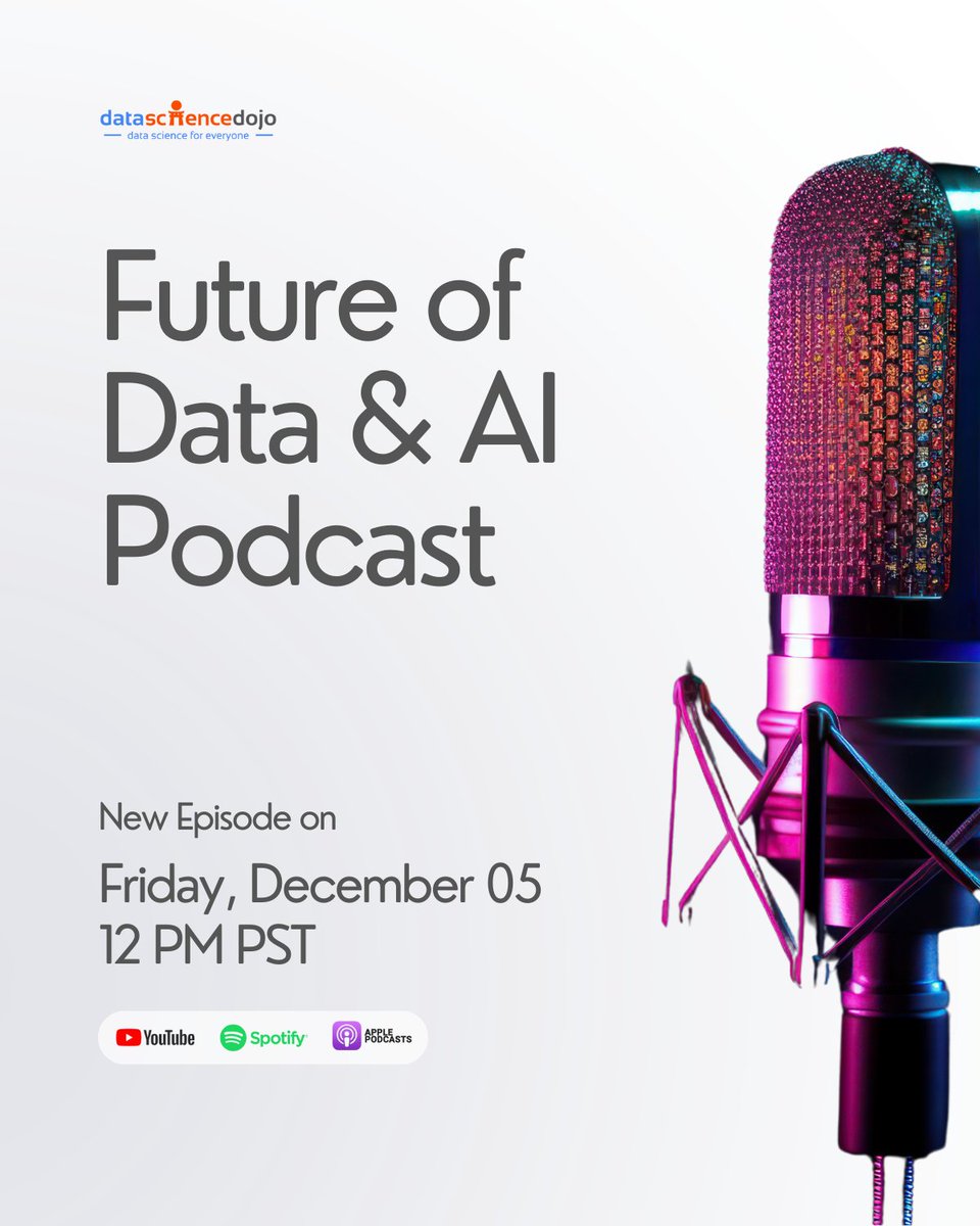 DataScienceDojo's tweet image. 🎙️ New Podcast Episode with Joshua Starmer

Before the “BAM! Double BAM! Triple BAM!” became a teaching tool loved by millions… there was just one guy in a genetics lab, finding innovative ways to explain data analysis to coworkers. How did he go from that lab to founding one of…