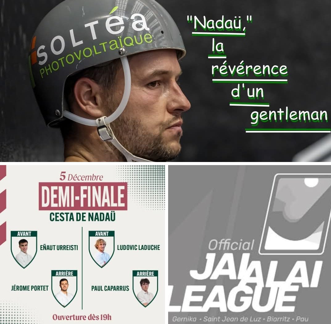 XVI. CESTA DE NADAU: EL ADIÓS A UN "GENTLEMAN"‼️
🏆Jai Alai League 
facebook.com/share/17ui73Zh…