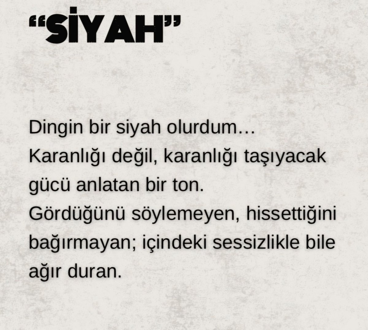 Gecelerim + Siyah = Ben.....🖤 

#geceye
#iyigeceler 
#GeceyeBirNot 
#GeceyeBirSöz
