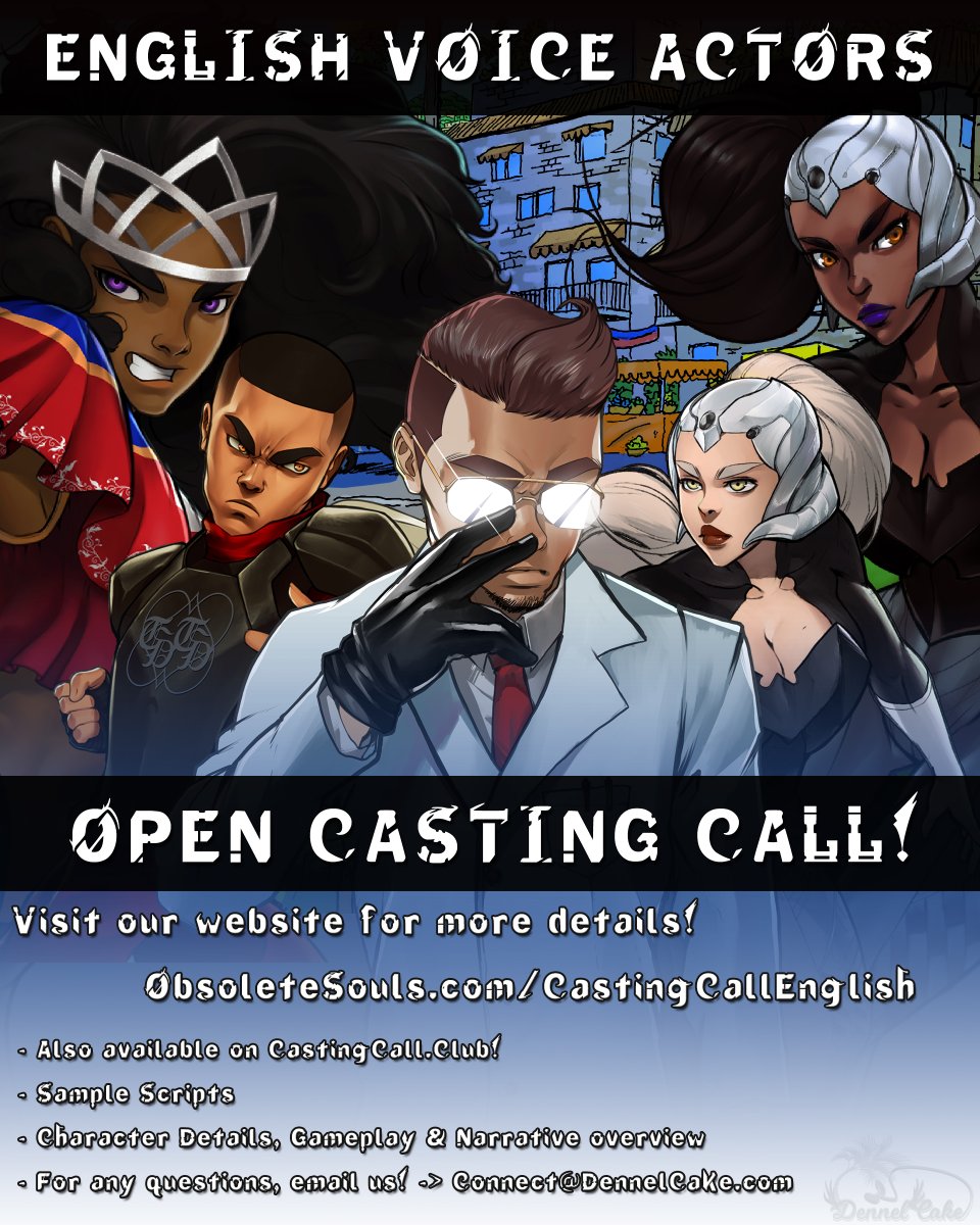 The Obsolete Souls™ 0: Operation Haiti VOICE ACTOR CASTING CALL is officially open on ObsoleteSouls.com and CastingCallClub! 📢
 
Auditions will close on January 31st.
obsoletesouls.com/castingcall

castingcall.club/projects/obsol…
We're excited to hear your voice, so apply today! ❤️🎤