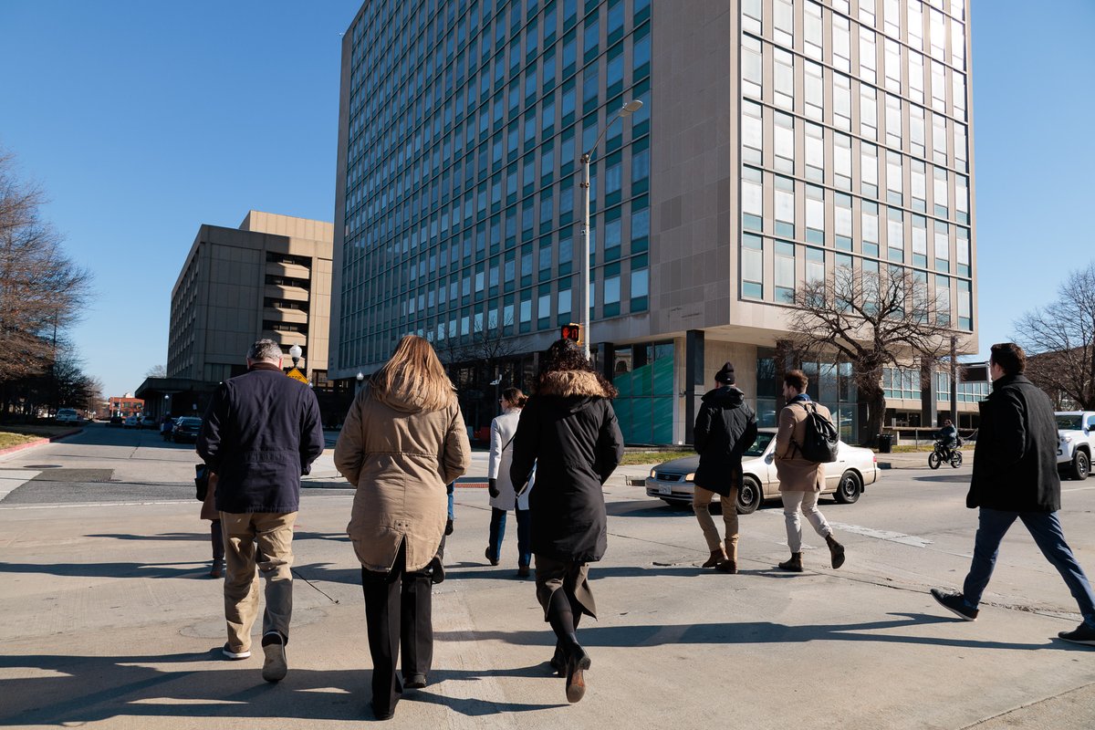 MCPAlert's tweet image. DGS joined state agency partners and project collaborators for a walkthrough of State Center and the surrounding area. The visit is part of early planning for the State Center redevelopment, ensuring it reflects community needs and maximizes the area’s potential.