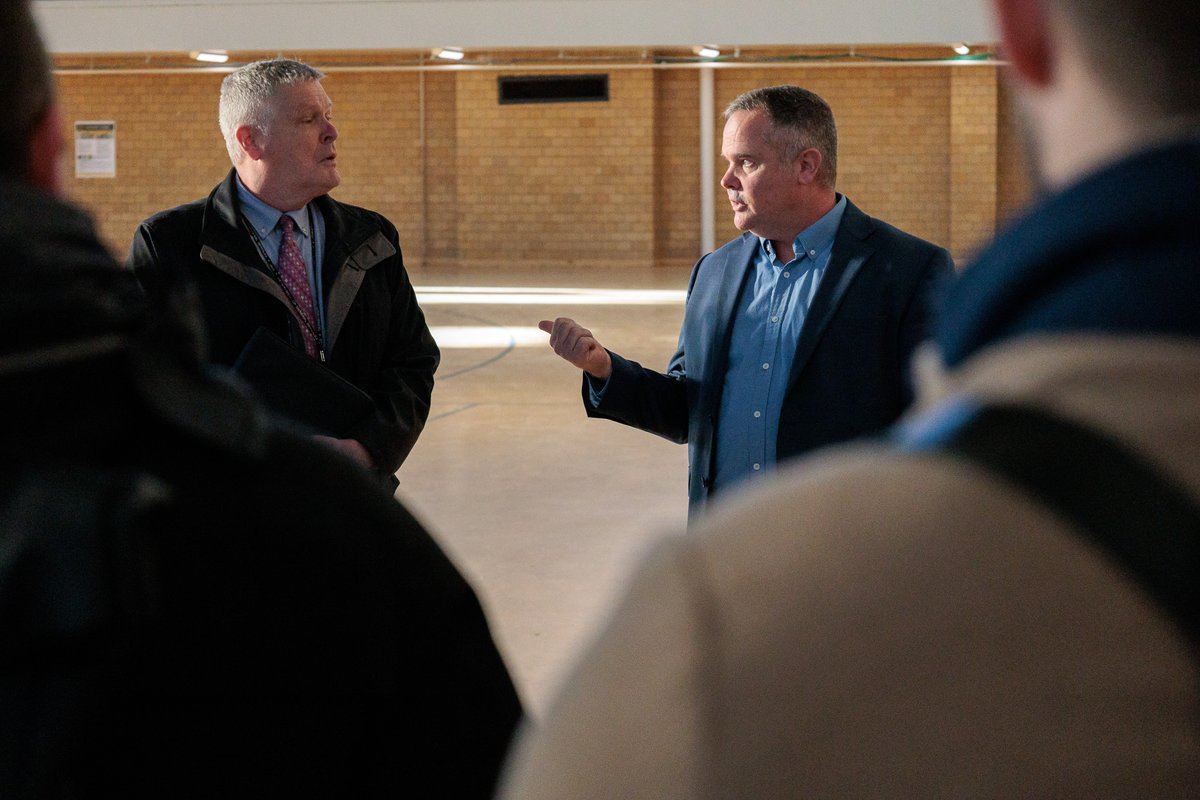 MCPAlert's tweet image. DGS joined state agency partners and project collaborators for a walkthrough of State Center and the surrounding area. The visit is part of early planning for the State Center redevelopment, ensuring it reflects community needs and maximizes the area’s potential.