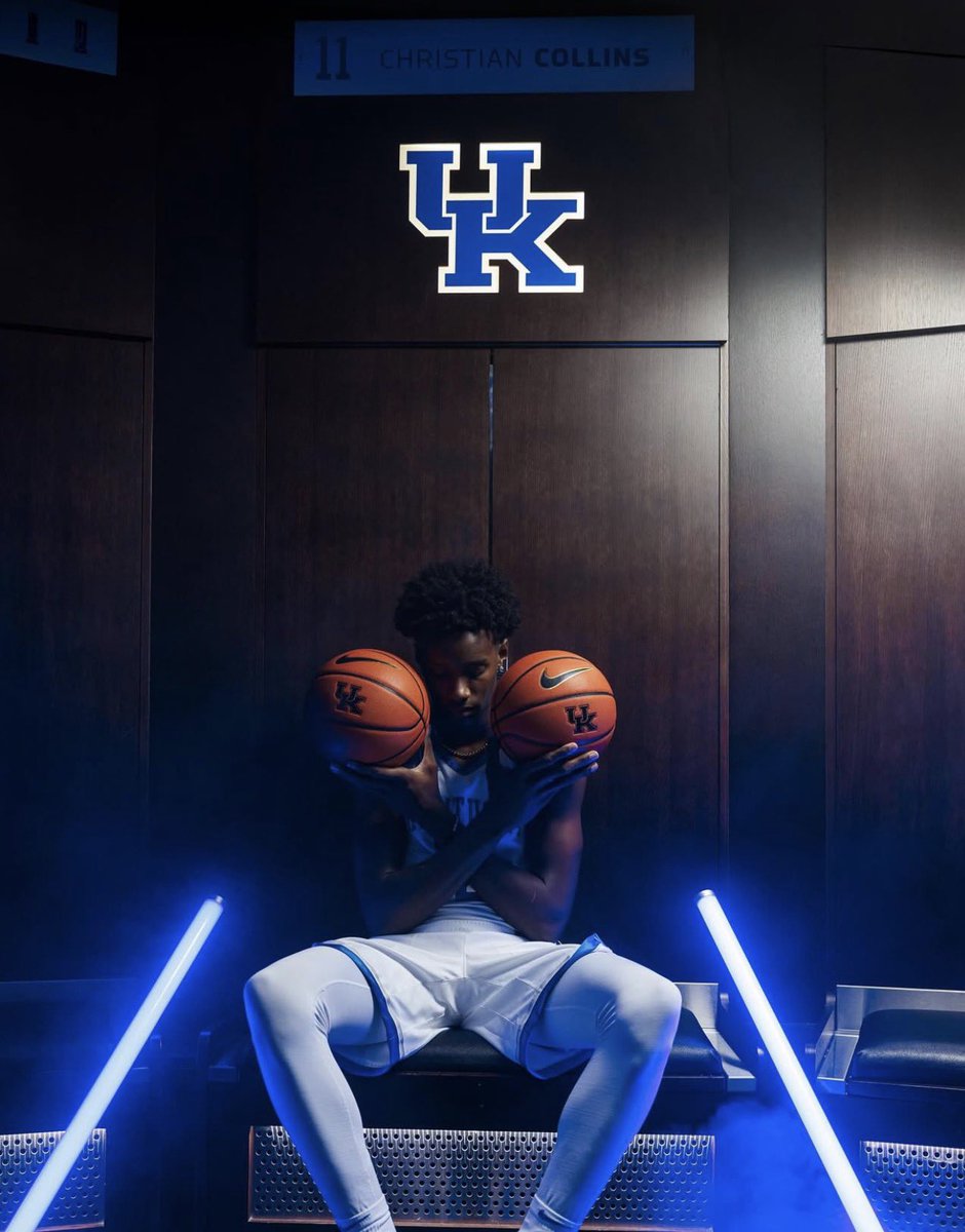 BleedBlueCasey's tweet photo. Yesterday, Mitch Barnhart said that “The notion that we don’t have enough [NIL] has to stop.”

Today, it was reported there’s a holdup in Christian Collins committing to Kentucky because of “NIL Money” struggles.

Doesn’t seem like the questions asked yesterday were “nonsense”. https://t.co/iEppY39Jvf