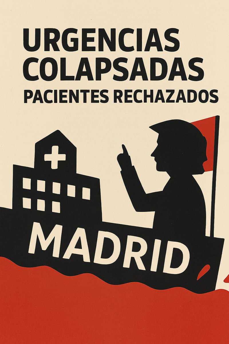 🚨 Urgencias saturadas, pacientes en pasillos, personal exhausto. 
🏥 Hospitales privatizados como Torrejón rechazan pacientes “no rentables”. 
📅 Citas hospitalarias con meses de retraso. 
💸 99,5 % de contratos en sanidad sin concurso. #SanidadPública #UrgenciasColapsadas
