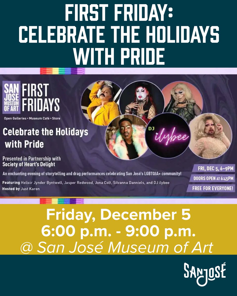 CityofSanJose's tweet photo. Downtown SJ is packed with magic this weekend. There’s something for everyone. Explore #DTSJ! #SanJose Picks by @sjeconomy @sj_downtown &amp; Visit San Jose. Get 90 min. of FREE parking in five City ParkSJ garages, info: https://t.co/CmmX9KrGWf! https://t.co/3I86KGqttH