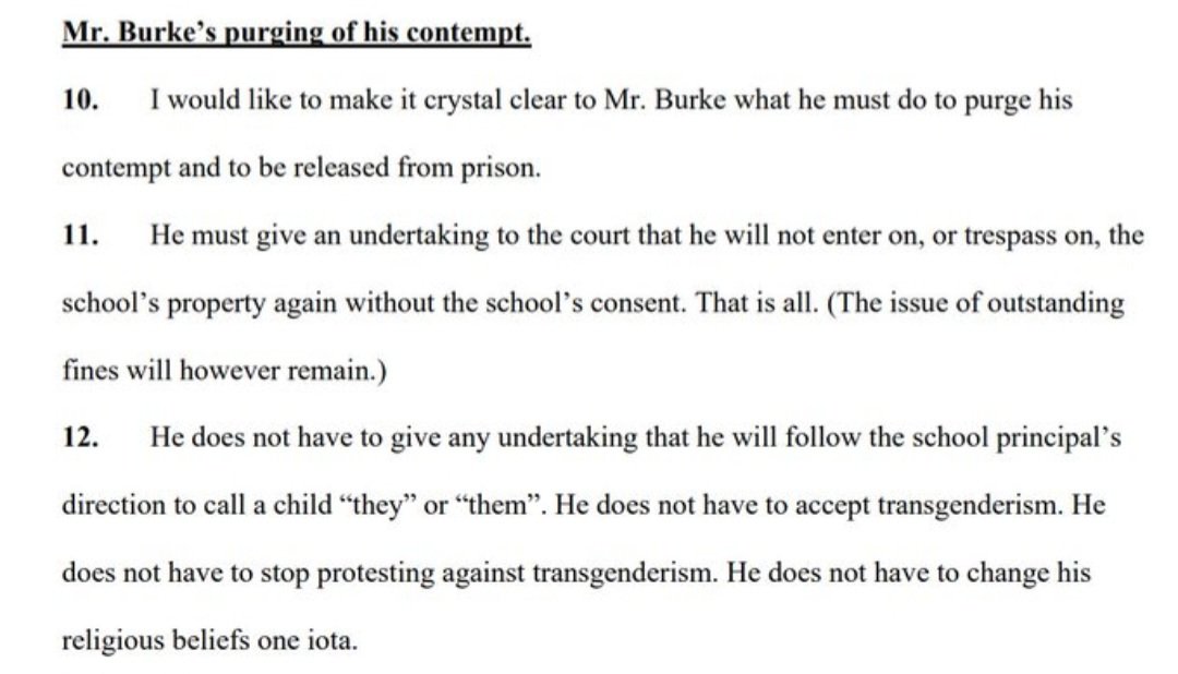 <a href="/LilaGraceRose/">Lila Rose</a> Pack of lies
1) He's been jaild for repeatedly breaching Court Orders to stop trespassing on his old school &amp; abusing/harassing frmr colleagues.
2) It's not a life sentence. As soon as he agrees to abide by Court Order he'l go free
3) He's an extremist with mental health issues