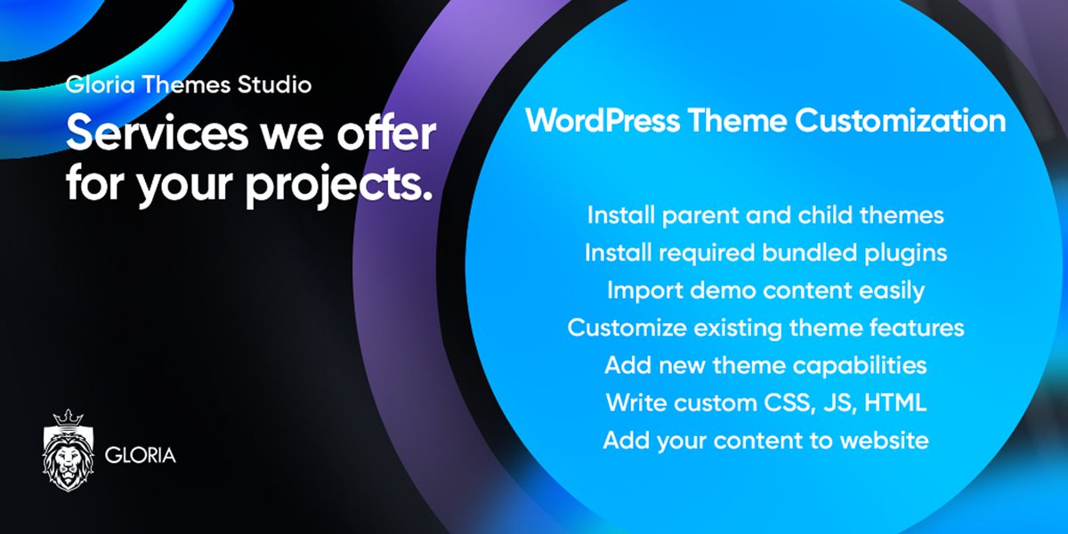 GloriaThemes's tweet image. 🧩 Transform your WordPress site effortlessly! Our team handles theme setup, plugins, demo import, customization &amp;amp; custom code. Make it yours today!

🔗 gloriathemes.com/hire-us/

#WordPress #WebDesign #ThemeCustomization #WebDevelopment