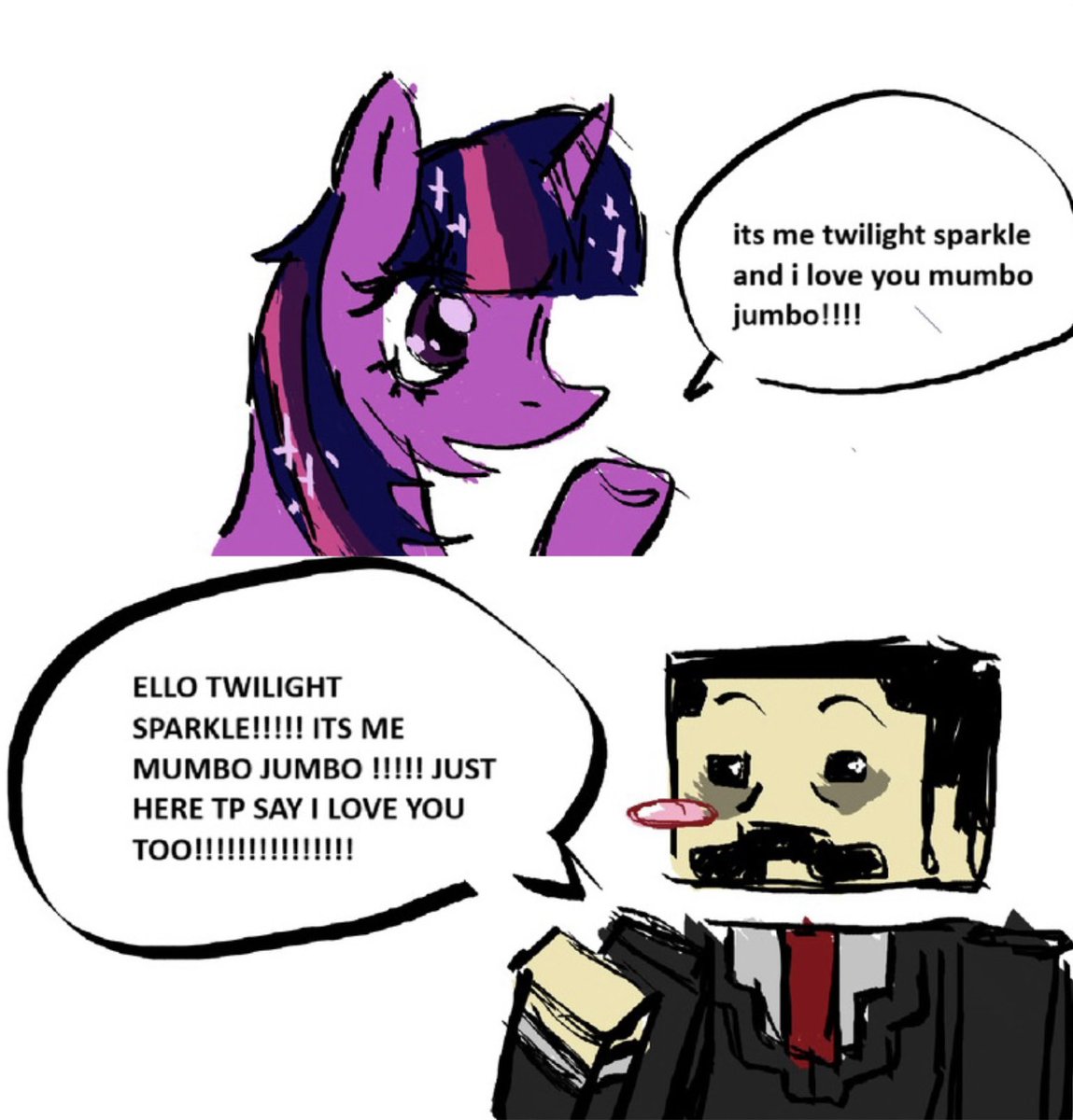 Pluminthedumps's tweet image. They love each other!!!! 

#TwilightSparkle #mumbojumbo