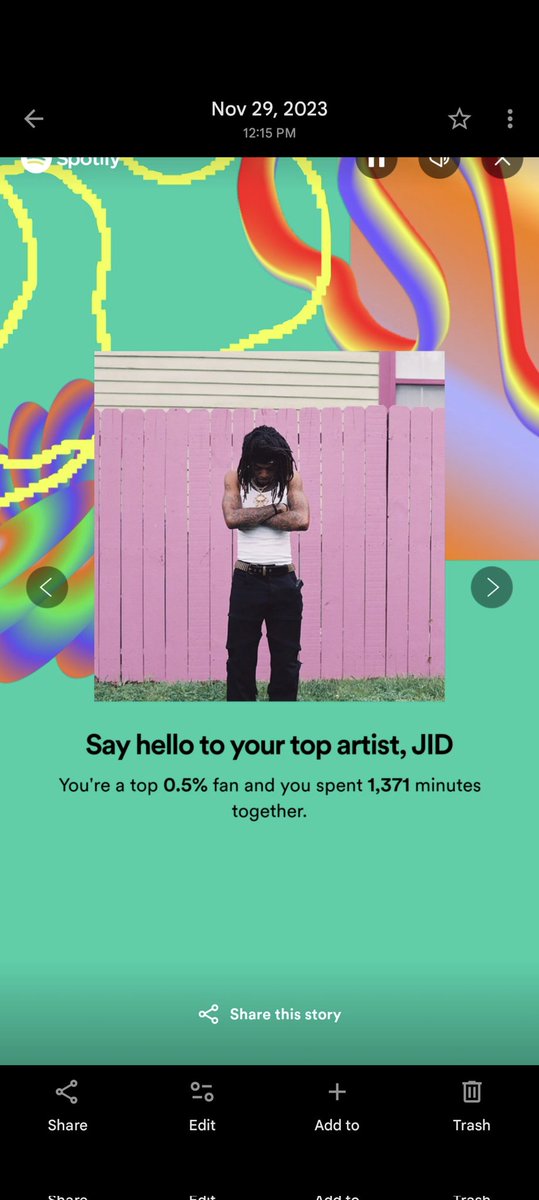 ZatcharyB's tweet photo. I lost the 2024 proof, but *I* know that this streak been alive for like 5+ years now! @JIDsv stays on top of my most played. Best rapper in the game that ain't named Jermaine, Kendrick, or Wayne! (realized writing it that that's a bar lmfao) https://t.co/H4xriAk96K