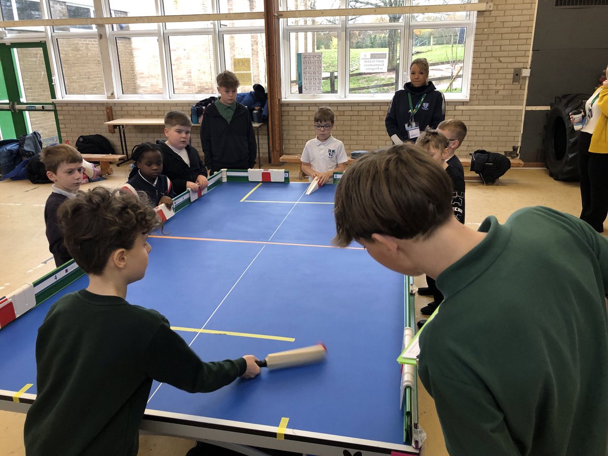 Inclusive Table Cricket in the Forest of Dean.  What fun we had &amp; many thanks to Jeanette from <a href="/GlosCricketFdn/">Gloucestershire Cricket Foundation</a> for running the day &amp; super job by Newent School Leaders 👏 Thanks to you all &amp; <a href="/newentschool/">Newent School</a> <a href="/NCSSport/">NCS Sport</a> <a href="/YourSchoolGames/">School Games</a>