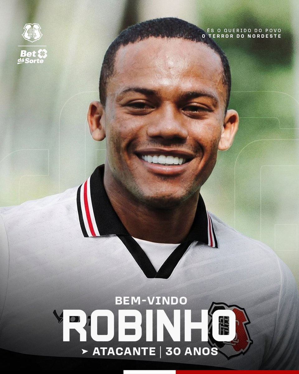 SantaCruzFC's tweet image. Robinho é do Time do Povo! 🐍🔥

O ponta de 30 anos está de volta ao Arruda! Atuando pelos dois lados do ataque, ele vestiu a camisa coral em 2018 e, desde então, acumulou passagens por Orlando City, Confiança, Paysandu e, na última temporada, disputou a Série B pelo Botafogo-SP.…