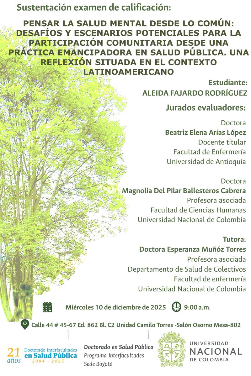 Docisp's tweet image. SUSTENTACIÓN EXAMEN DE CALIFICACIÓN PRESENTADO POR NUESTRA ESTUDIANTE ALEIDA FAJARDO RODRÍGUEZ