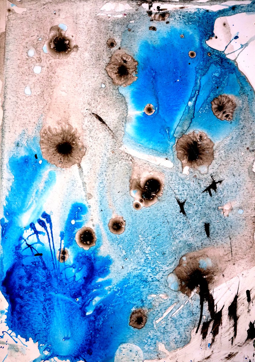 AriniNathalie's tweet photo. My art in blue https://t.co/ic5Hy2MFqe
