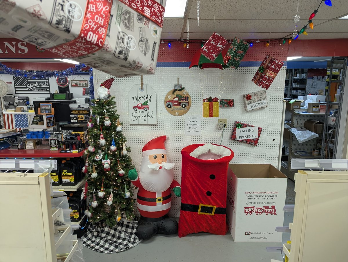 We’re excited to partner with Toys for Tots again this holiday season! 🎁✨ Drop off a new, unwrapped toy at any of our stores through Dec. 15 and help bring joy to a child. Today’s festive display is from our Slayton, MN location! 🎄 #ToysForTots #HolidayGiving #SpreadJoy