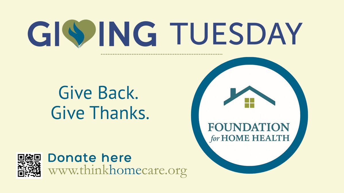There’s still time to give! Support the Foundation for Home Health and help us keep high-quality education and training accessible for agencies of all sizes. Donate today at thinkhomecare.org. #GivingTuesday #GiveBack #StrengthenHomeCare #SupportHospice