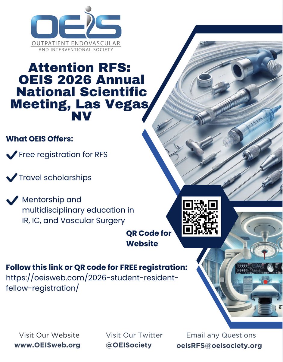 OEISociety's tweet photo. RFS:
FREE registration and travel scholarship opportunities are available for the OEIS 2026 Annual National Scientific Meeting in Las Vegas, NV Mar 19-21, 2026.
See flyer!
Registration: https://t.co/zwN62bBEB9
Abstract submission: https://t.co/E1mKXy0PMG
#SIRRFS #ACRRFS https://t.co/4DiNOOFyNd
