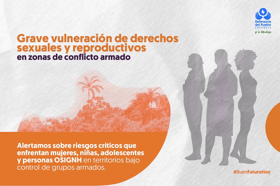 🚨👉🏼 En varias regiones del país, mujeres, niñas, adolescentes y personas OSIGNH enfrentan embarazos forzados, violencia sexual, amenazas y control armado sobre su salud.

Cuando los grupos armados imponen reglas, se restringe la autonomía, se castiga la libertad y se pone en