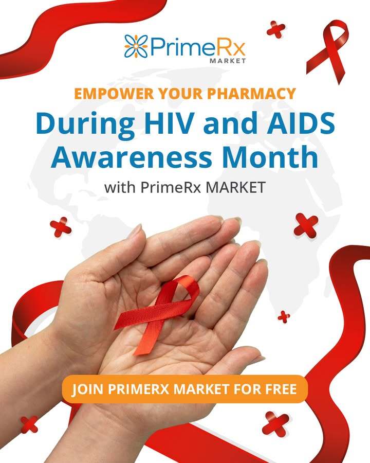 December is #HIVandAIDSAwareness Month, a time to support patients with consistent access to #medications

Join PrimeRx MARKET for free and access real-time pricing from trusted wholesalers: hubs.li/Q03WYLZV0 
#HIVAIDSAwareness #PharmacyCare #PrimeRx #MedicationAccess