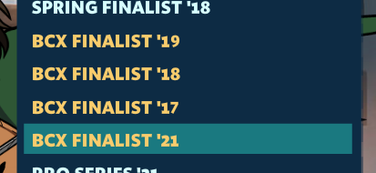 Damn, I'm getting old. Only one more year until a decade of BCX Finalist appearances