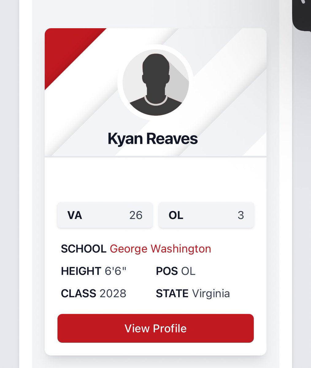 Blessed to be ranked as the #3 offensive lineman in the state and #26 in my class #ATTG #AGTG
<a href="/C_Perdue4/">Cody Perdue</a> 
<a href="/GDUB_FB/">GEORGE WASHINGTON HIGH SCHOOL FOOTBALL</a> 
<a href="/CoachReavesJr/">Dennis Reaves Jr</a> 
<a href="/CoachMorrisGW/">Coach Antoine Morris</a> 
<a href="/CoachChambersGW/">COACH CHAMBERS</a> <a href="/GWEagleFootball/">Nick Anderson</a>
<a href="/PrepRedzone/">Prep Redzone 🏈</a> 
<a href="/EdOBrienCFB/">EdOBrienCFB</a>