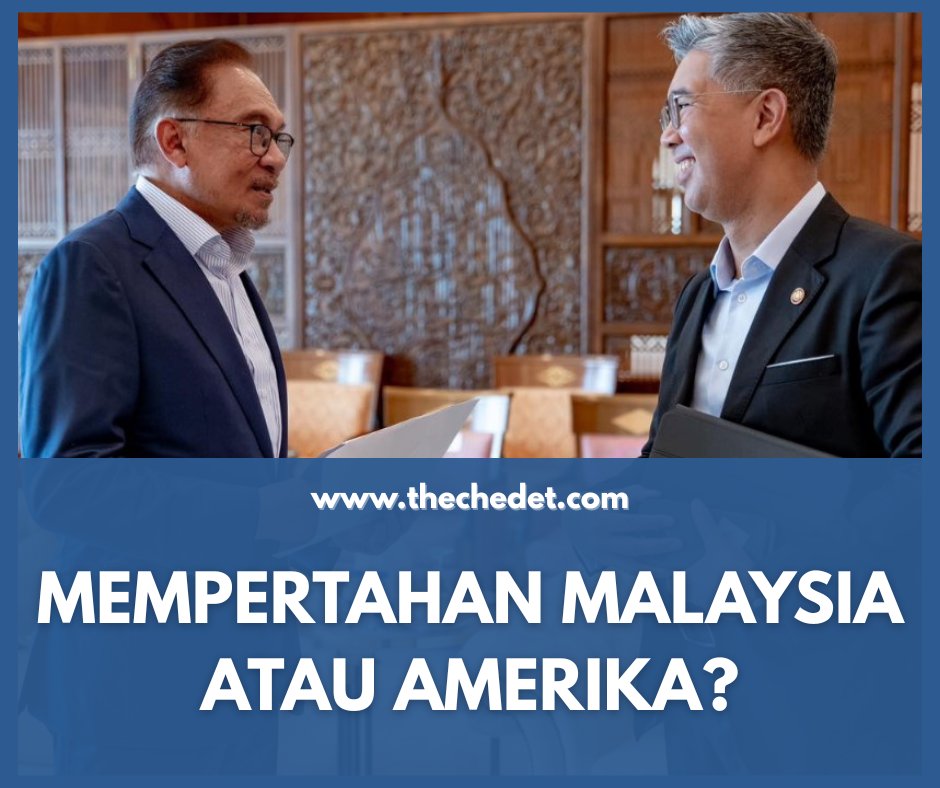 𝗠𝗘𝗠𝗣𝗘𝗥𝗧𝗔𝗛𝗔𝗡 𝗠𝗔𝗟𝗔𝗬𝗦𝗜𝗔 𝗔𝗧𝗔𝗨 𝗔𝗠𝗘𝗥𝗜𝗞𝗔?

1. Mula-mula Tengku Zafrul cabar saya untuk bukti bahawa syarikat Amerika ambil alih status Bumiputera akibat dari perjanjian timbal balik  Anwar dengan Trump (ART – Agreement on Reciprocal Trade).
 
2.Maka saya