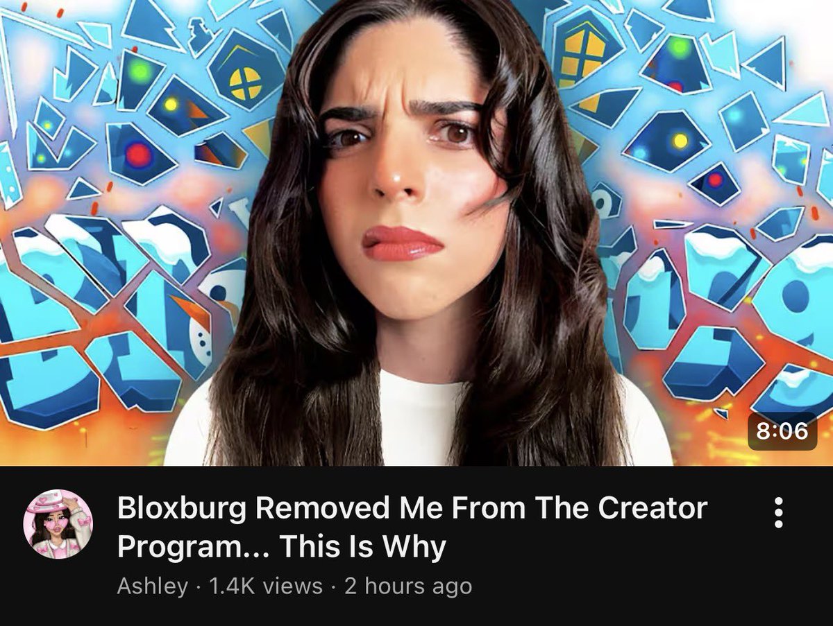 Breaking News🚨🗞️

Former Bloxburg content creator <a href="/AshleyTheUni/">⭐️Code Unicorn</a> has been removed from the Bloxburg content creator program. While several reasons for the removal were given, Ashley claims the primary reason was leaking the Bloxburg winter logo an hour before the update went