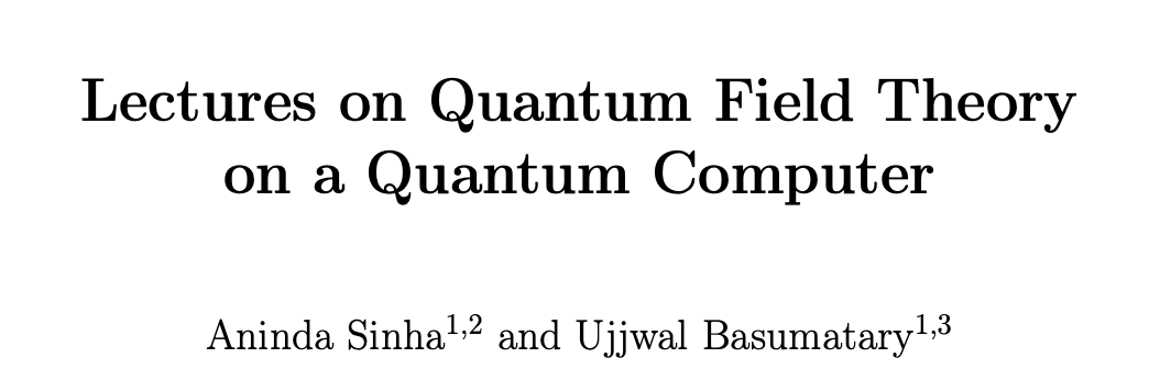 “Nature isn’t classical, dammit, and if you want to make a simulation of nature, you’d better make it quantum mechanical. And by golly it’s a wonderful problem, because it doesn’t look so easy.”    -- Richard Feynman 

arxiv.org/pdf/2512.02706 

<a href="/AnindaSINHA1/">Aninda SINHA</a> <a href="/ujjwalb1729/">Ujjwal Basumatary</a>
