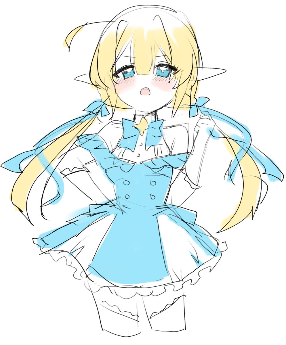 今日の作業始まる前に軽く絵描いてみました
魔法エルフです
では行ってきます

#せるりあーと