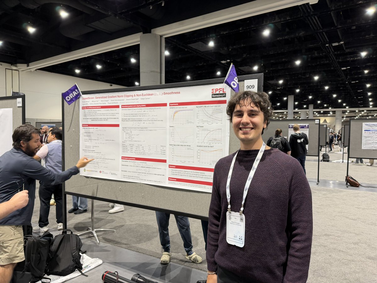 Check out <a href="/Meterdogan27/">Mete Erdoğan</a> 's poster at NeurIPS. He just started his PhD at Stanford with one oral, one spotlight, and one poster presentation. Go talk to him at #909 today!