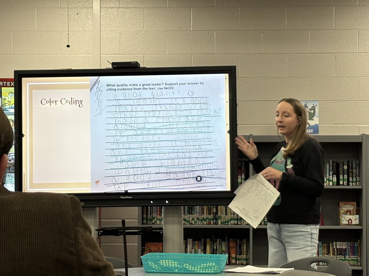 Love learning all about how Mrs. Strawser supports her students learning during the writing process! #BiteSizePd <a href="/sbes_bobcats/">SBES</a>