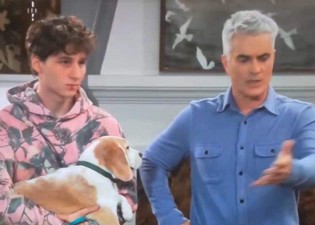 crimsonrum's tweet photo. #GH Of all the things Sonny and Ric have done, them standing there as accomplices to dog-napping is hilarious. https://t.co/XGih7Lbpmr