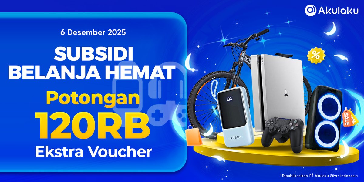 akulakuID's tweet photo. Subsidi Belanja Hemat🛒
Klik link ini https://t.co/5ax531zfJi beli earphone hingga sepeda POTONGAN 120RB💨🚴
#AkulakuIndonesia #HidupLebihBaik #PromoDigital #SubsidiBelanjaHemat #GilaDiskon https://t.co/yrbJdcDb0N
