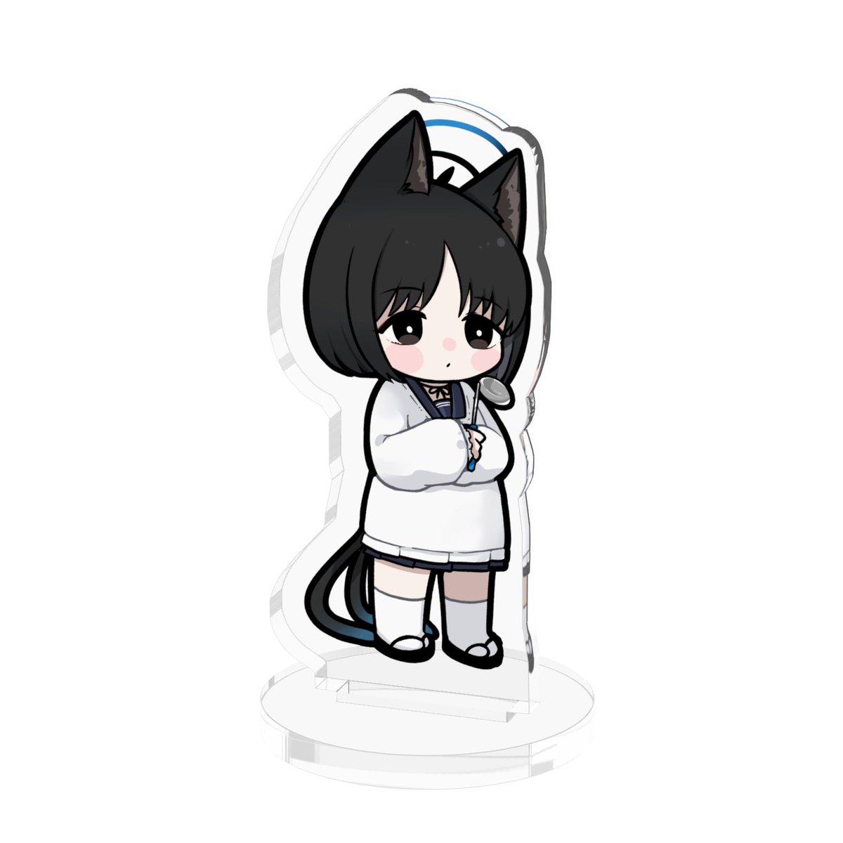 キキョウ(ブルーアーカイブ) 「冬コミ頒布予定のご飯を振舞ってくれる割烹着キキョウアクスタ」|みつき/さにや【原稿期間】のイラスト