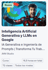 El #PromptEngineering es la clave para desbloquear el verdadero poder de la #IA. Aprende a crear prompts efectivos y transforma tus ideas con nuestro curso de #IAGenerativa. #AprenderIA #IA #IAGenerativa #LLMs #CursoOnline

udemy.com/course/intelig…