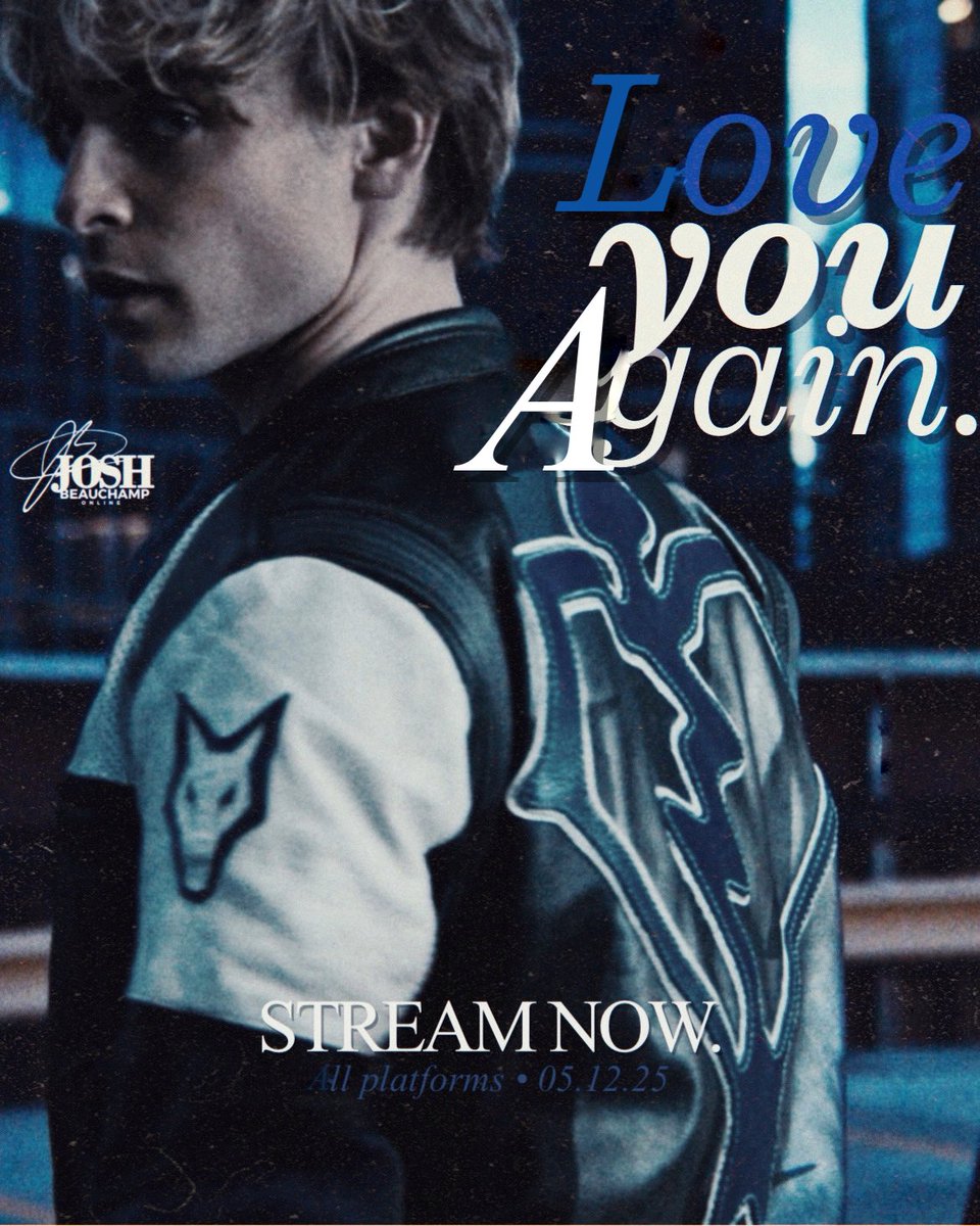 OnlineJoshB's tweet photo. SAIU! “Love You Again” debut single de Josh Beauchamp, já está disponível em todas as plataformas digitais. 💘 https://t.co/E779L9pask