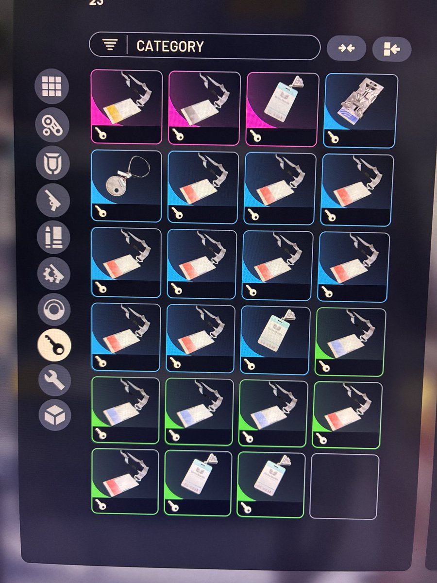 Too many keys. We should be able to stack them. Arc raiders!